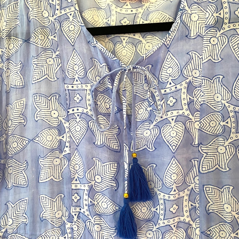 Oliphant Side Tie Tassel Dress